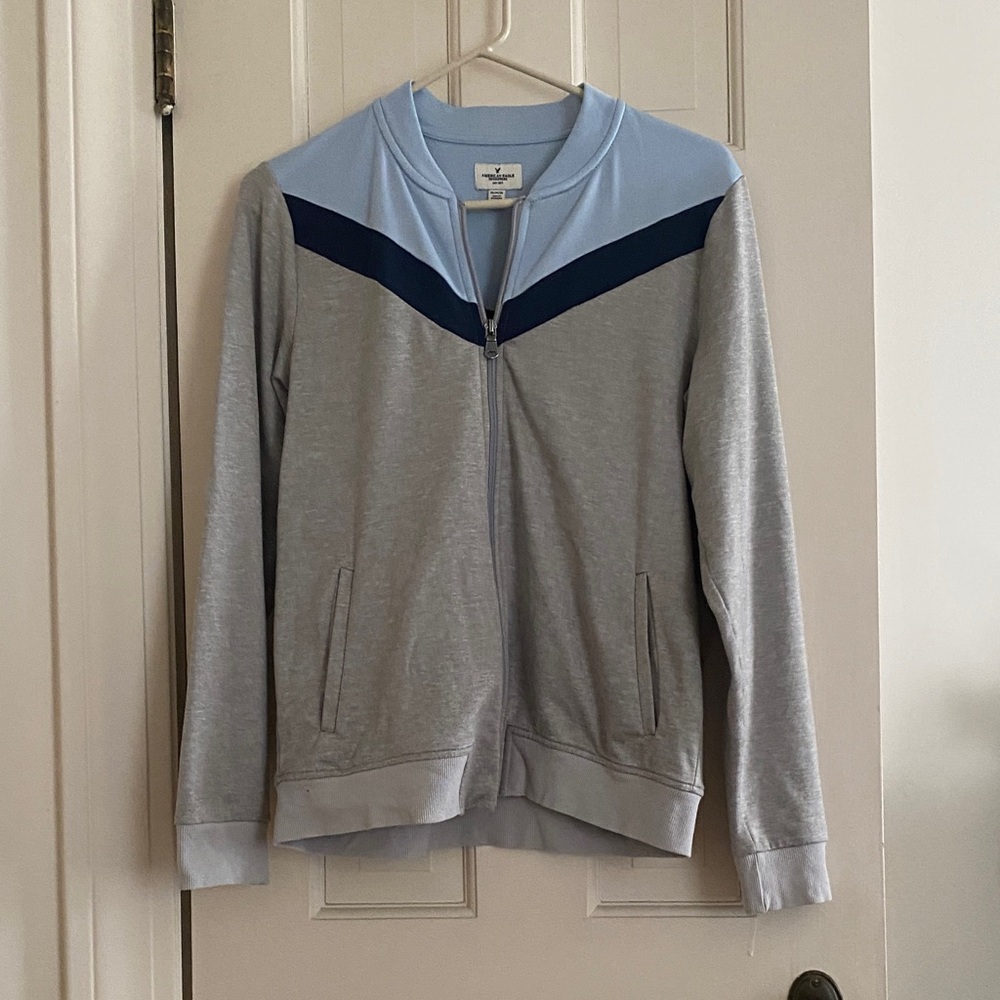 American Eagle Outfitters Y2K Varsity Zip